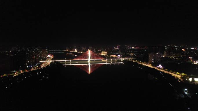 信江大桥北极阁夜景航拍