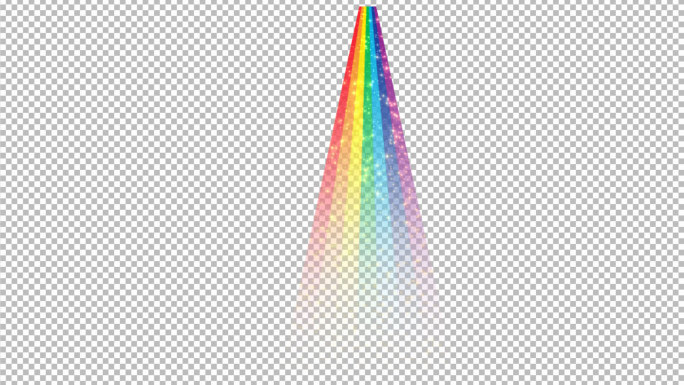 彩虹光-无缝循环带透明通道
