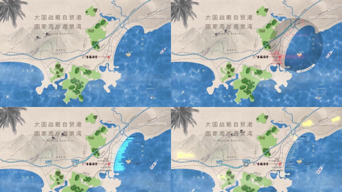 三亚电子区位沙盘视频