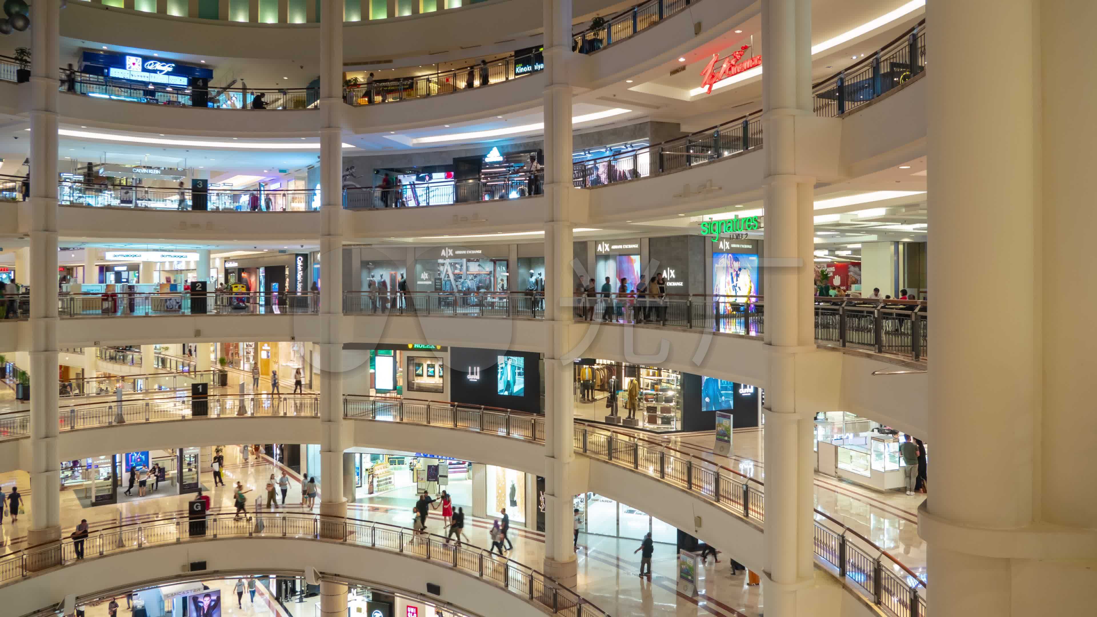 商场正厅全景_3840x2160_高清视频素材下载(编号:5967127)_实拍视频