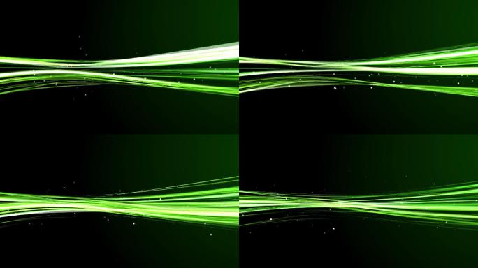 绿灯条纹抽象背景动画