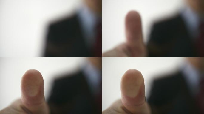商人扫描指纹指纹识别素材职场商务办公科技
