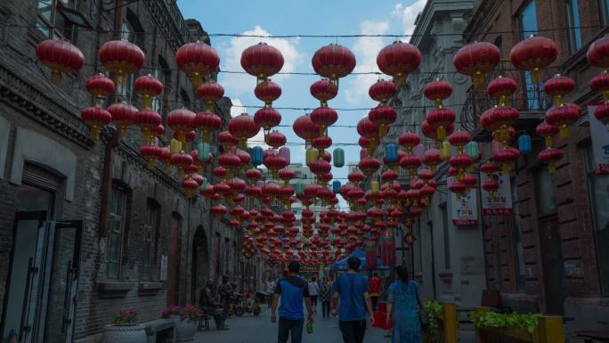 巴洛克风情街延时摄影