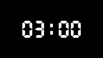 3分钟倒计时带通道4k视频素材