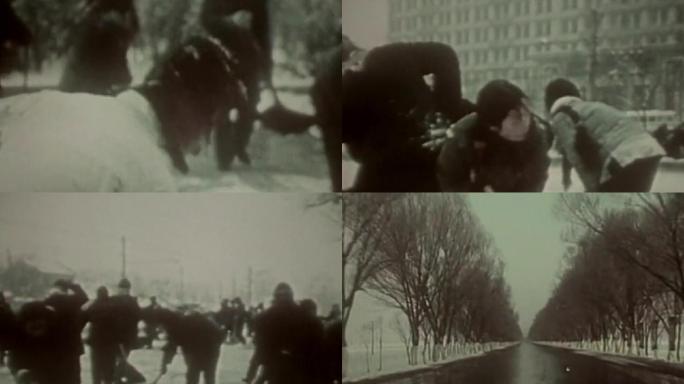 70年代80年代北京雪景历史下雪