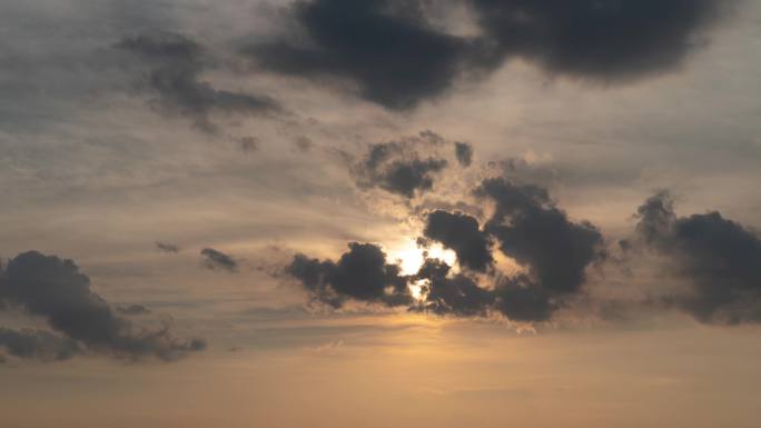 傍晚黄昏晚霞日落夕阳长沙城市