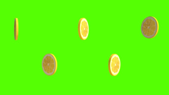柠檬片绿幕抠像