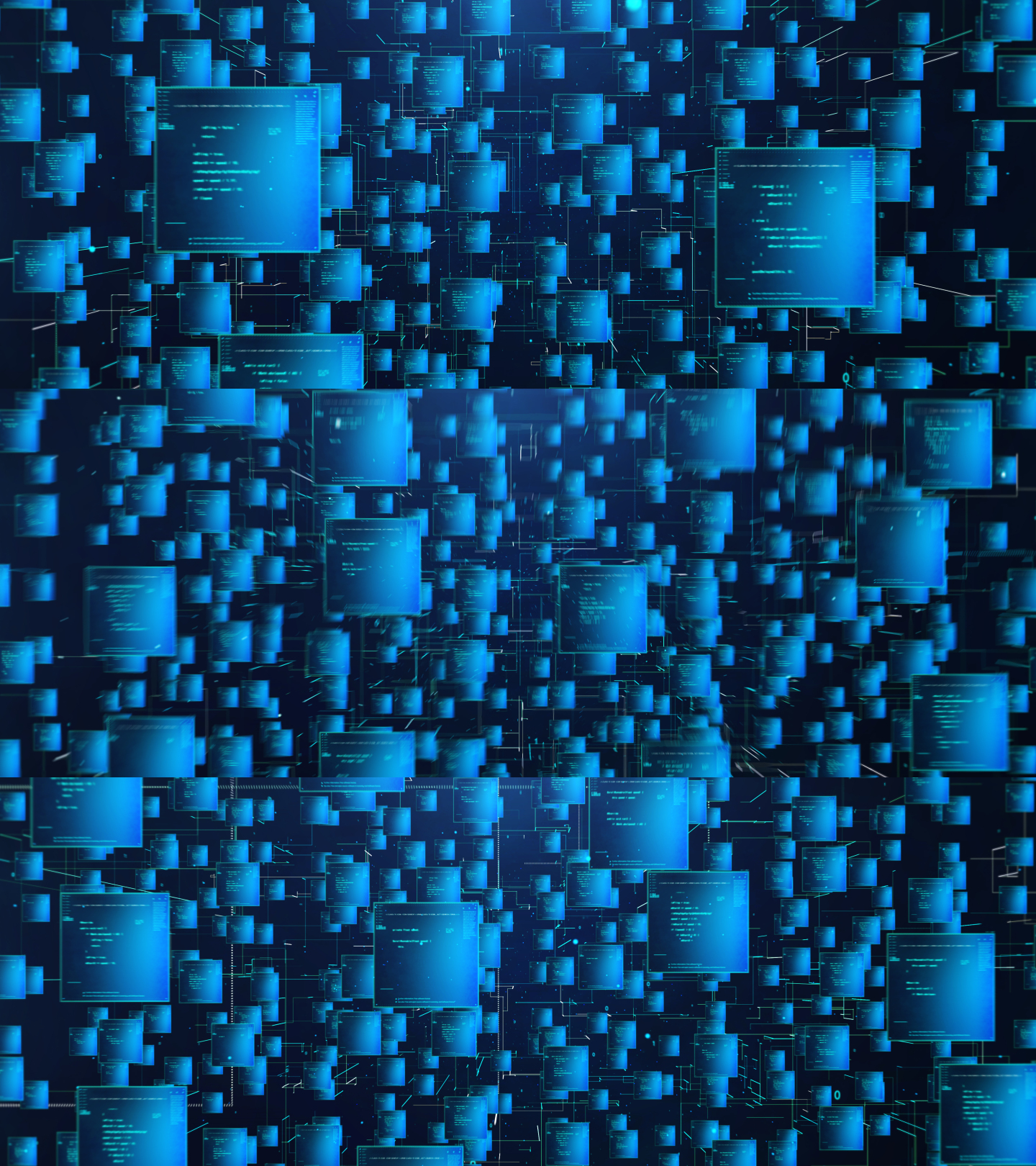 蓝色大数据云计算代码文件穿梭冲屏视频素材