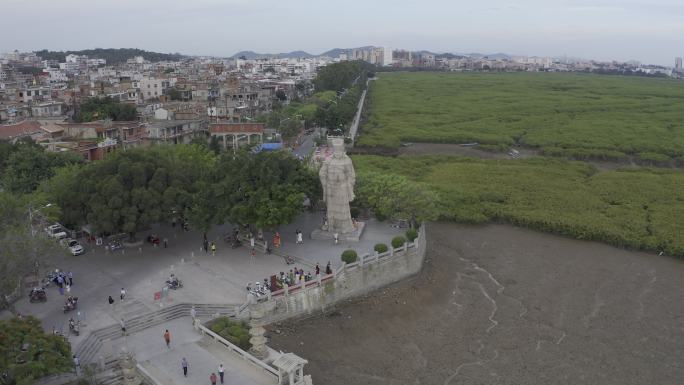 蔡襄洛阳桥航拍大景泉州万安桥石桥四大名桥