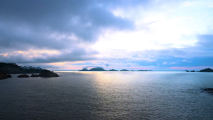 大海白天到黄昏（延时摄影）