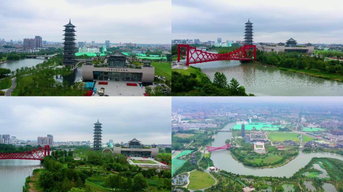 扬州中国大运河博物馆4K航拍