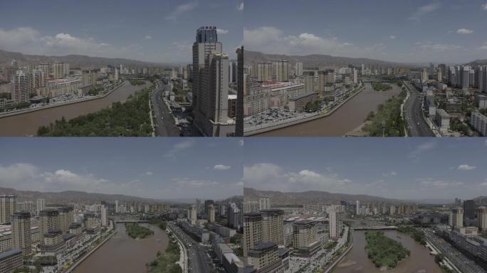 乐都航拍乐都城市建设乐都乐都绿化