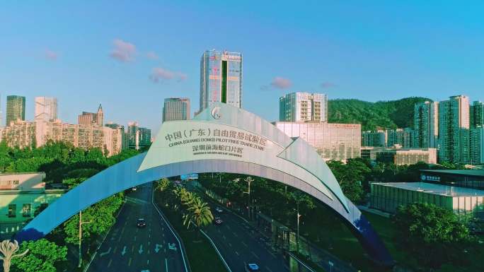 深圳前海CBD城市空镜片段