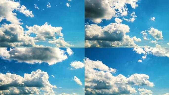 蓝天白云纯净天空