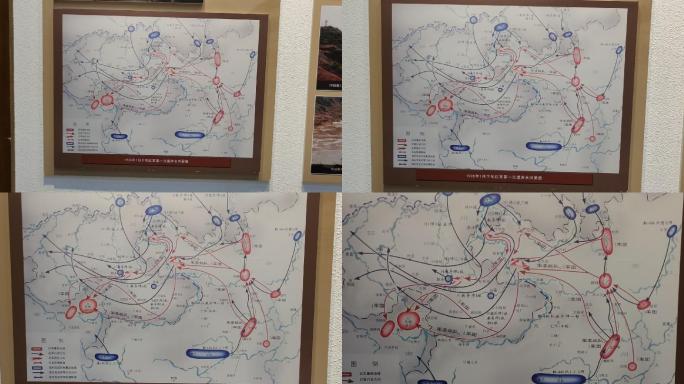 红军长征一渡赤水路线图