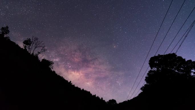 4K银河星空延时银河夜景延时