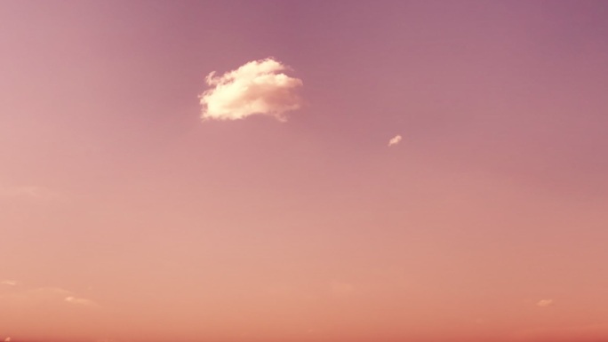 【HD天空】粉色云层浪漫唯美少云干净背景