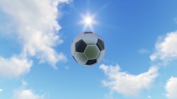 足球和云