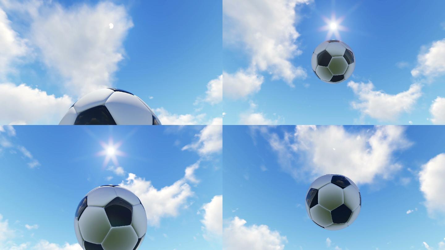 足球和云