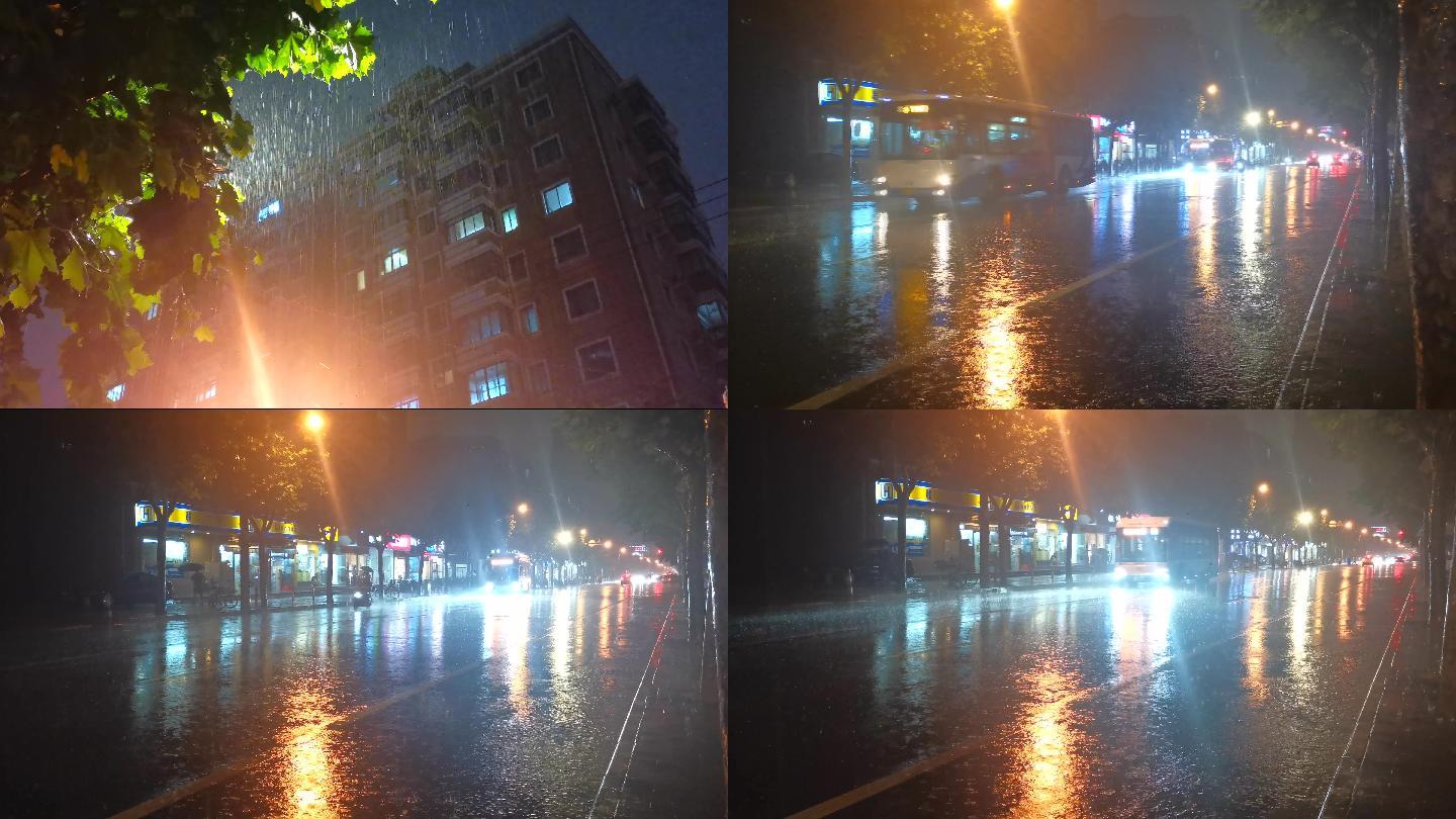 江南城市的梅雨季突降暴雨