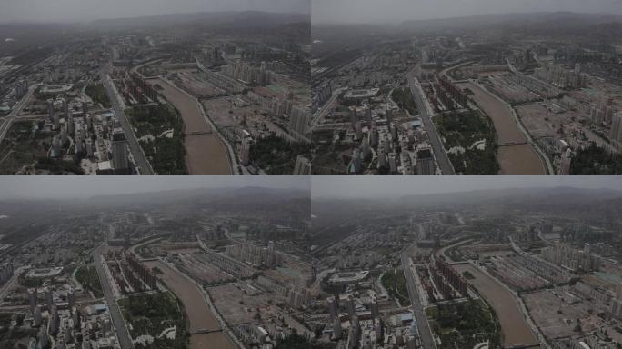 乐都航拍乐都城市建设乐都乐都绿化