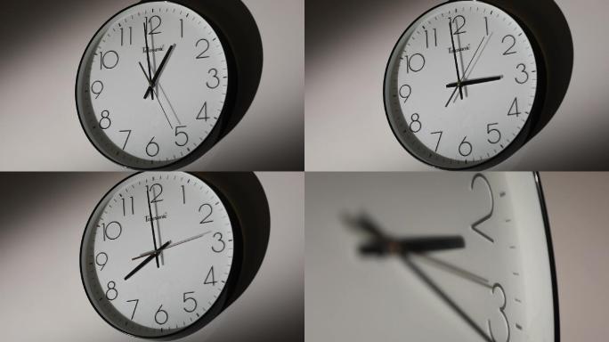 实拍时钟设计意境时钟光影延时时间
