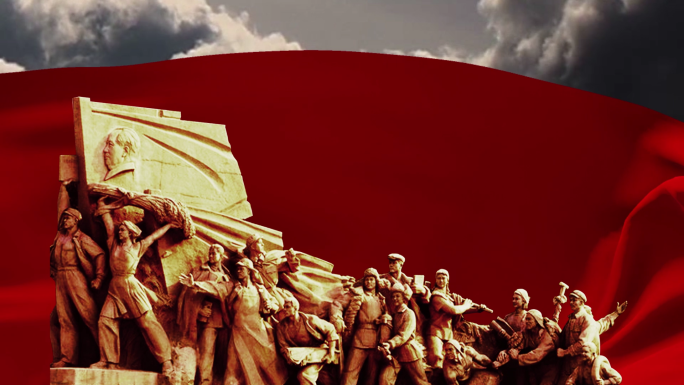 中国革命战争红色雕塑视频展示