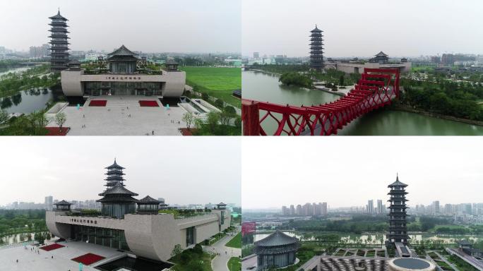中国大运河博物馆航拍4K素材
