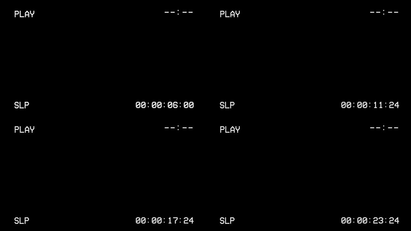 VCR VHS录制屏幕