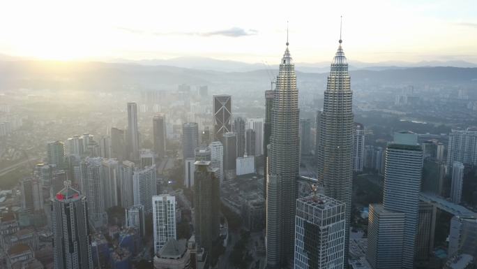 吉隆坡城市天际线实拍视频素材
