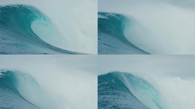 蓝色巨浪海浪翻滚气势雄伟的海浪大气海浪翻