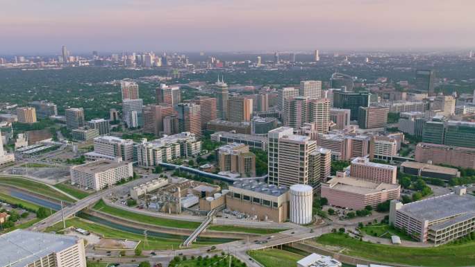 德克萨斯医疗中心的空中拍摄