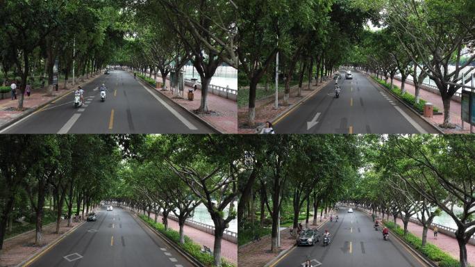 韶关武江区城市街道江景街道航拍