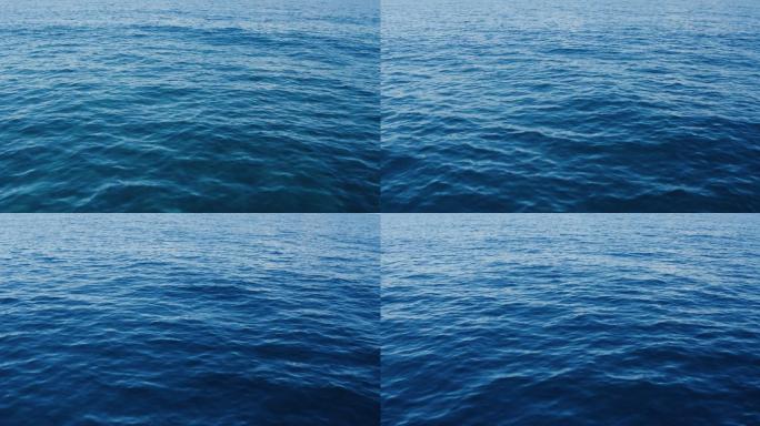 飞越深蓝色的海洋。
