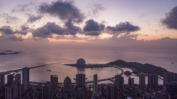 珠海歌剧院日月贝日出合集4K