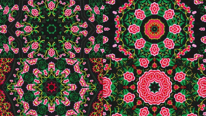 时尚民族风羌族非遗花纹图腾酷炫大屏幕