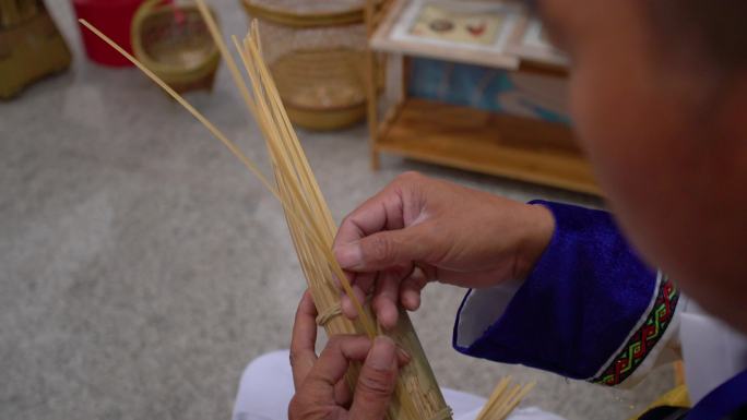 五峰竹编4K素材