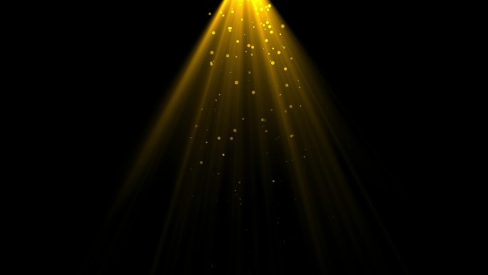 4K金色粒子光束