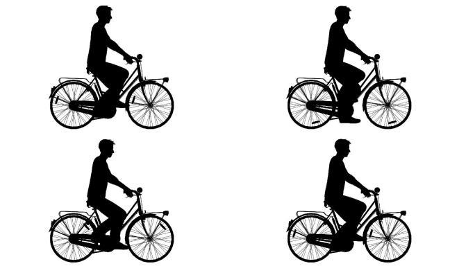 骑自行车的人（可循环）