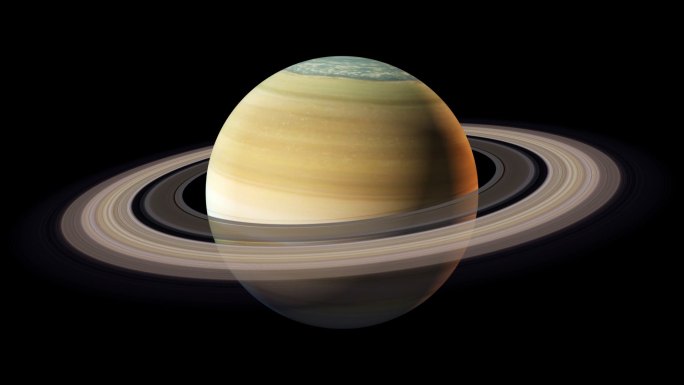 4K透明通道土星视频素材