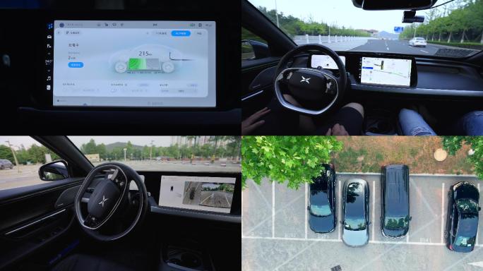 4K新能源无人驾驶汽车-汽车充电自动驾驶