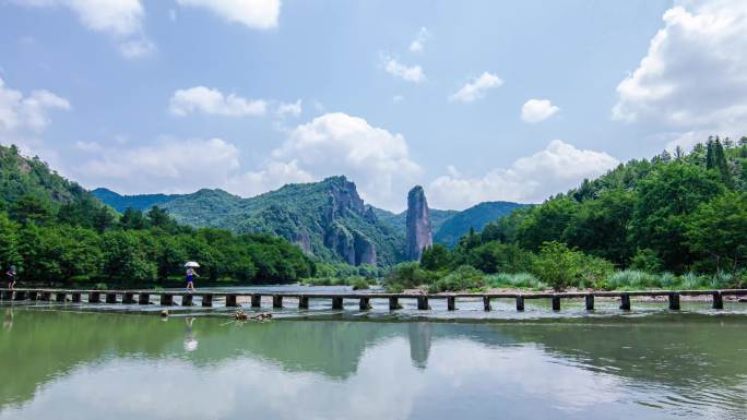 丽水缙云仙都风景区鼎湖峰延时摄影