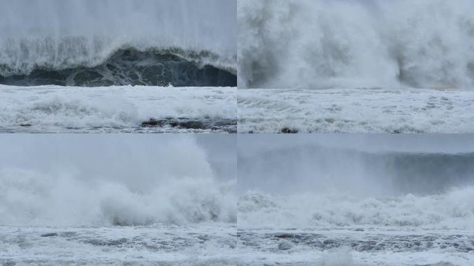 风暴海不可抗力洪水淹没海浪巨浪