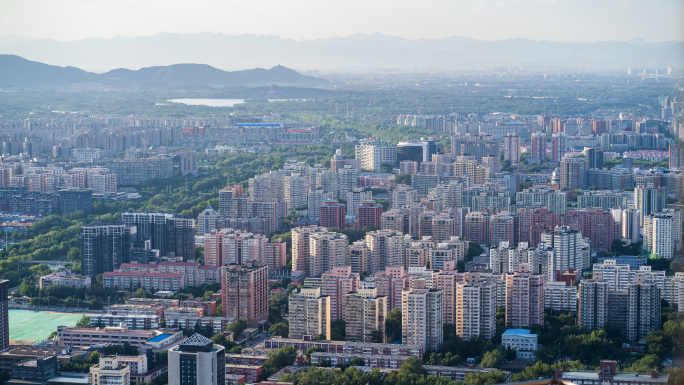 【4K】俯瞰北京全景03-日景延时