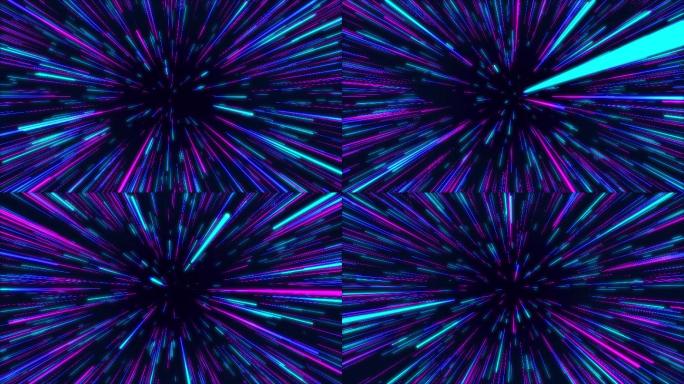 蓝紫色抽象放射线几何背景