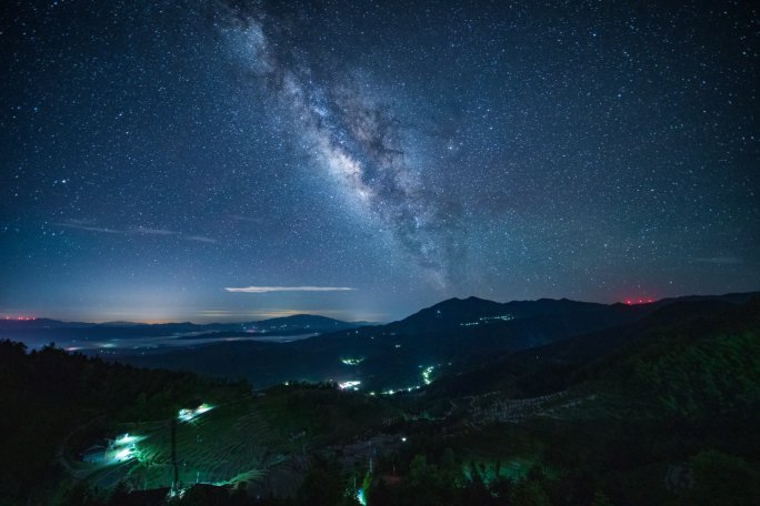 湖南省娄底市紫鹊界星空银河延时