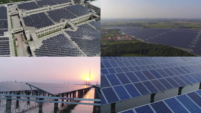 新能源太阳能板光伏产业清洁能源环境保护