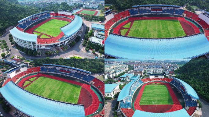 桂林体育馆体育中心多镜头航拍最新
