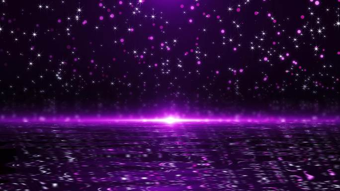 10567紫色水光粒子湖