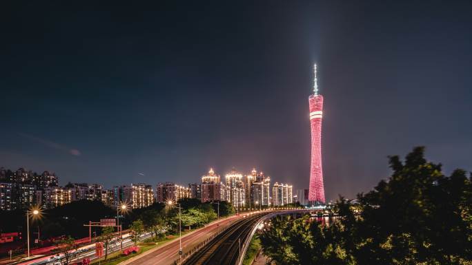 【4K原创】广州塔夜景